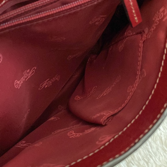 Fossil Red Leather Shoulder Bag - Picture 11 of 16